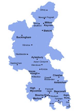 Buckinghamshire Rental Map