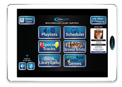 Picture of Icon Background Music System on Tablet