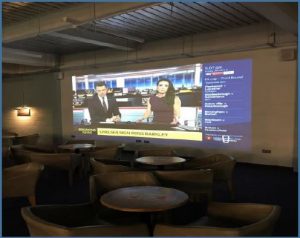 HD TV projector installed in Oxford pub