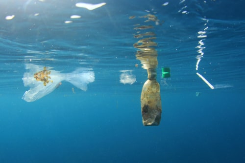 Plastic in the ocean